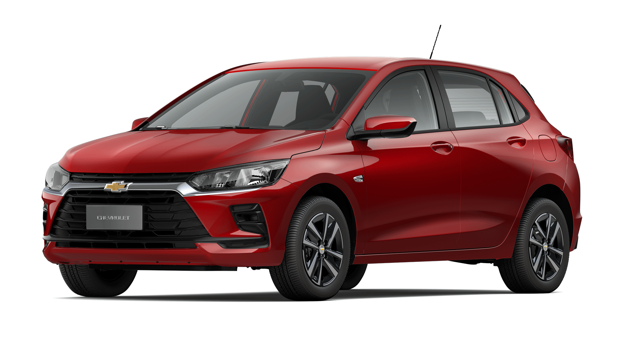 Chevrolet Onix LT Turbo MT rojo lateral